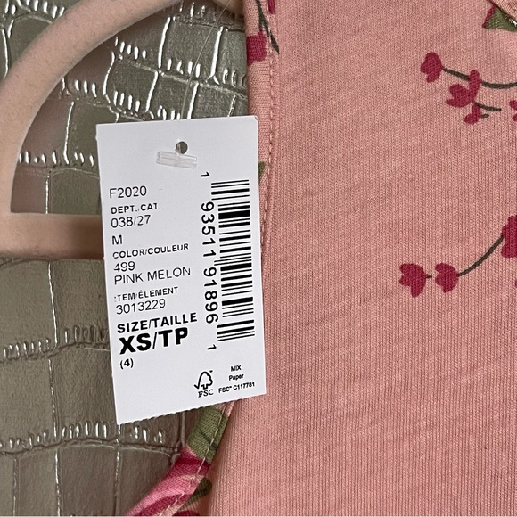 THE CHILDREN’S PLACE | NWT Girls Floral Cut Out Dress in Pink Melon | XS (4) - Picture 8 of 10